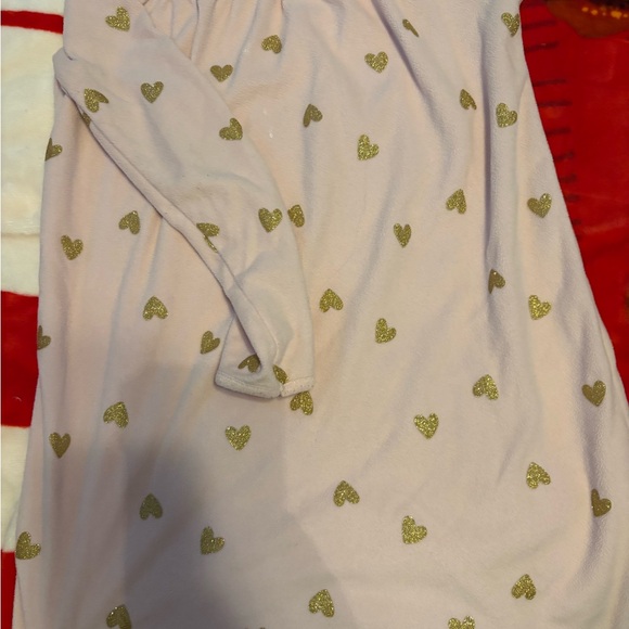 Carter's Pink Nightgown with Gold Hearts - Picture 1 of 2